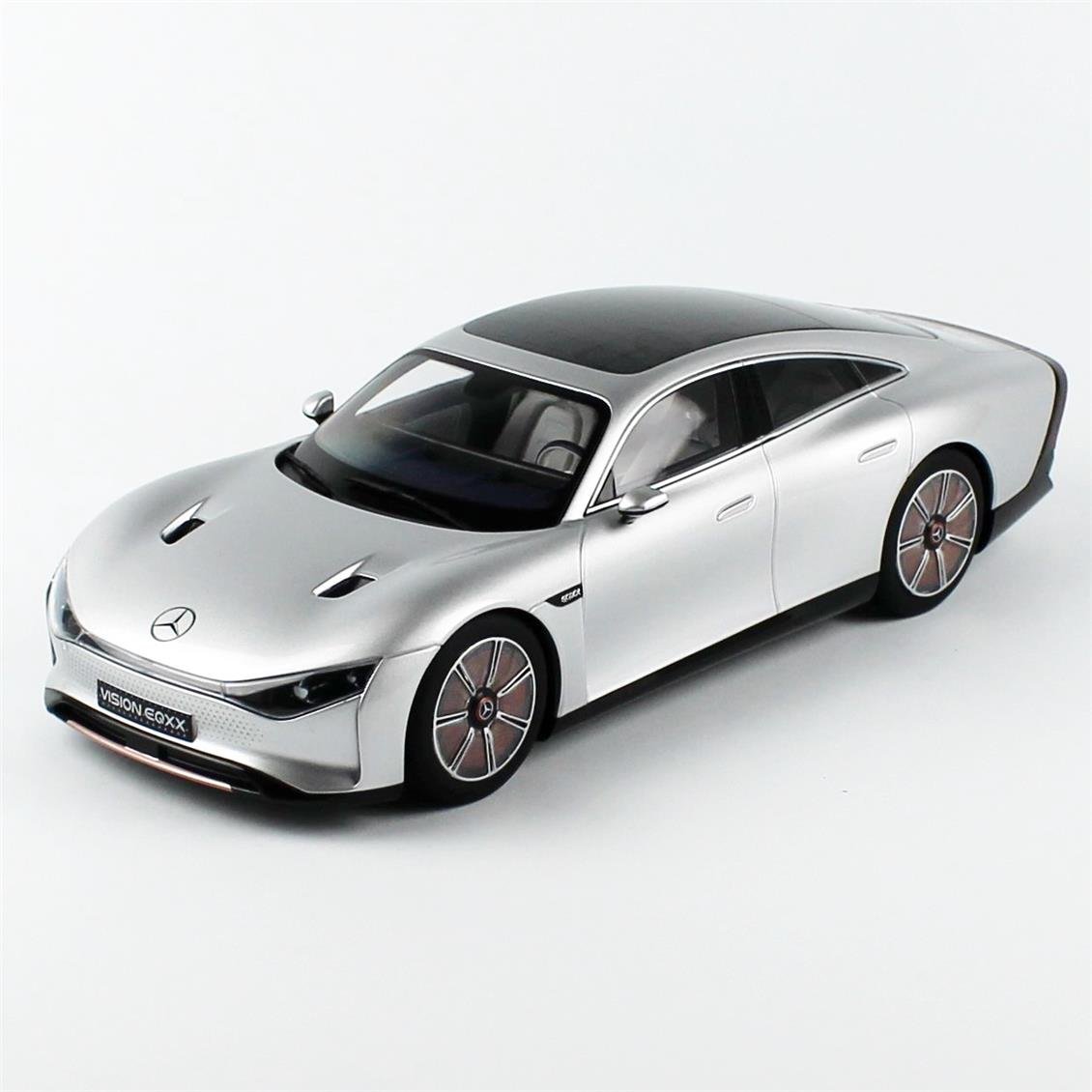 NZG 1073/55 1/18 Scale, Mercedes-Benz Vision EQXX aluminum Silver, Metal Model Ready for Display