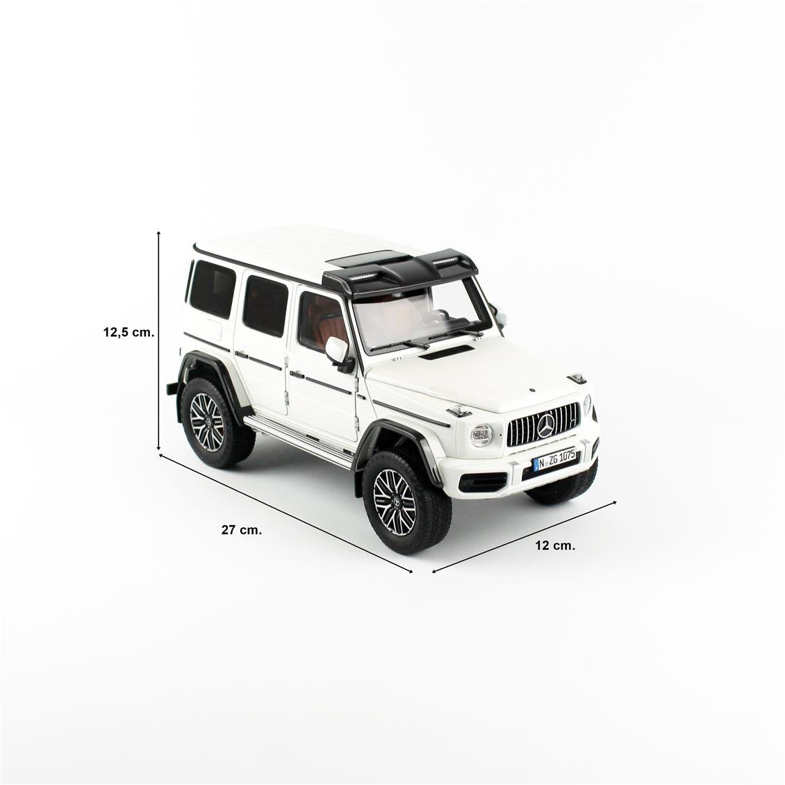 NZG 1075/40 1/18 Scale, Mercedes-AMG G 63, Opaque White, Metal Model Ready for Display
