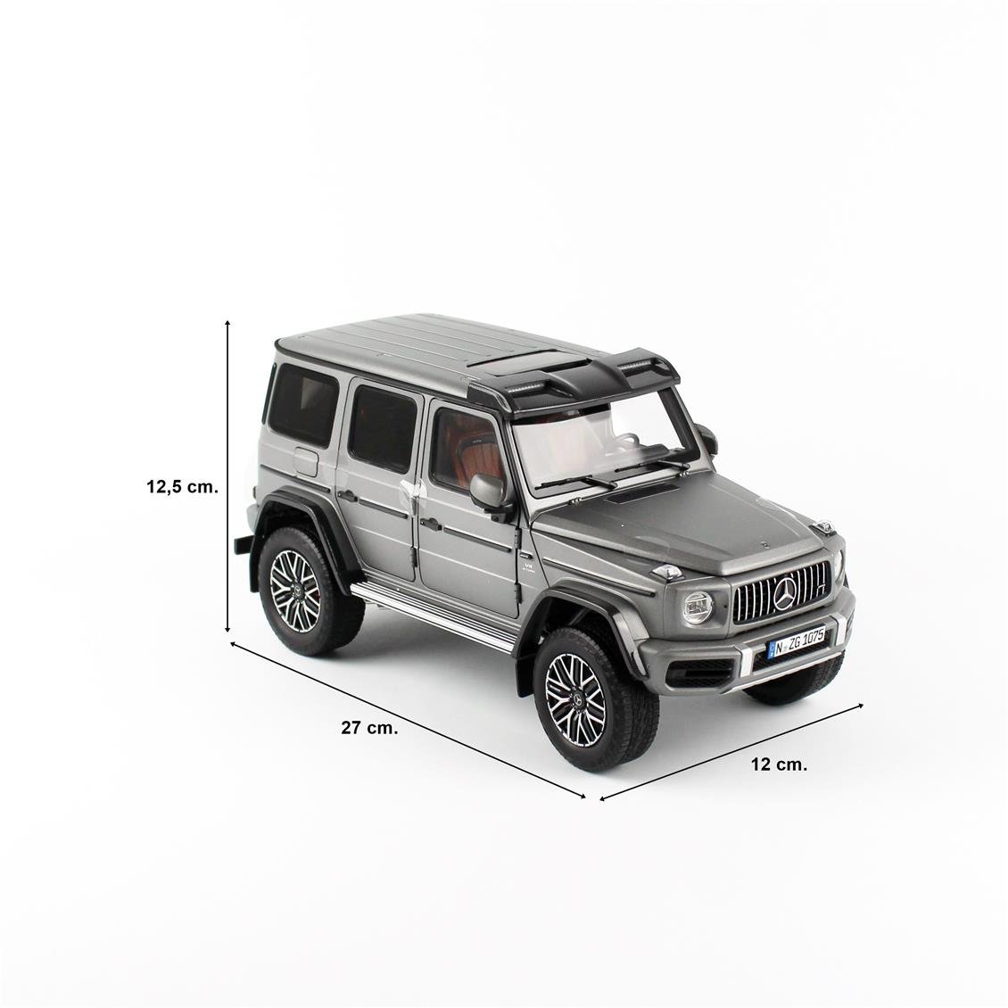 NZG 1075/61 1/18 Scale, Mercedes-AMG G 63, Platinum Magno, Metal Model Ready for Display