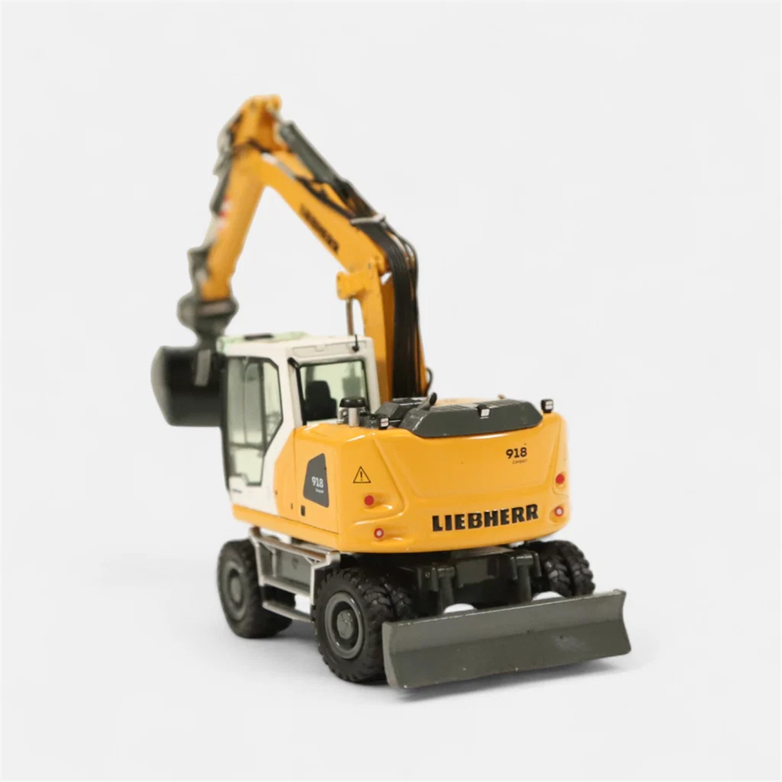 NZG 1096 1/18 Ölçek, Liebherr  A918 Compact Generation-8 Lastik Tekerli Ekskavatör, Sergilemeye Hazır Metal Model