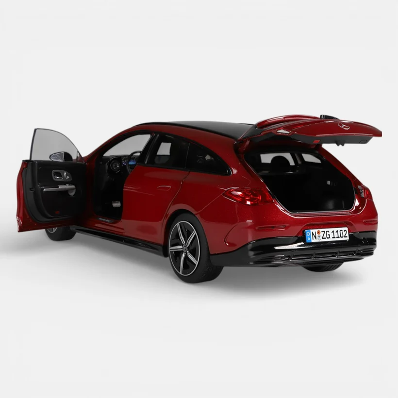 NZG 1102/11 1/18 Ölçek, Mercedes-Benz C-Class W206 Araba, Kırmızı Metalik, Sergilemeye Hazır Metal Model