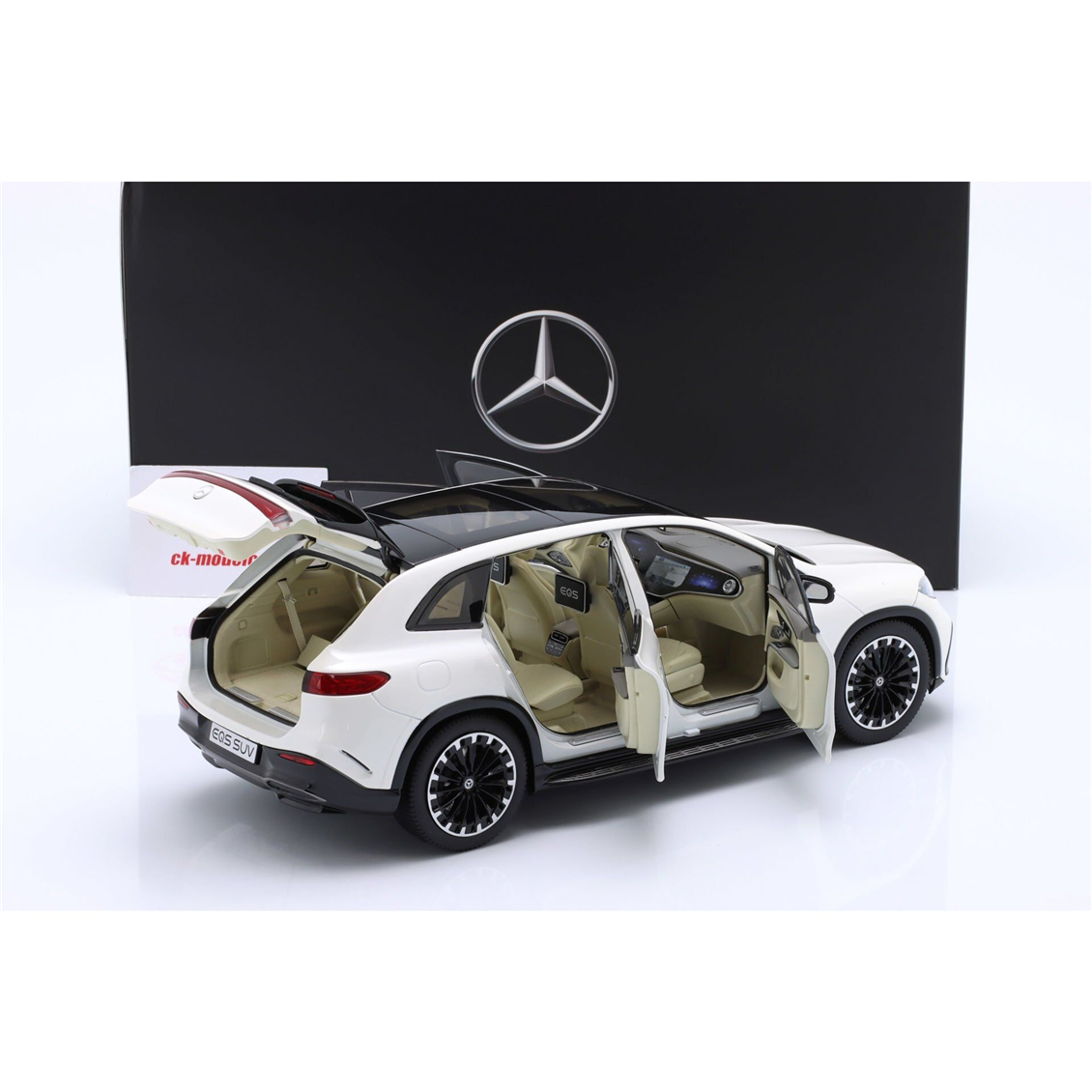 NZG B66960590 1/18 Ölçek,- MERCEDES BENZ - EQS SUV (X296) VON MERCEDES-EQ 2022, Sergilemeye Hazır Metal Araba Modeli