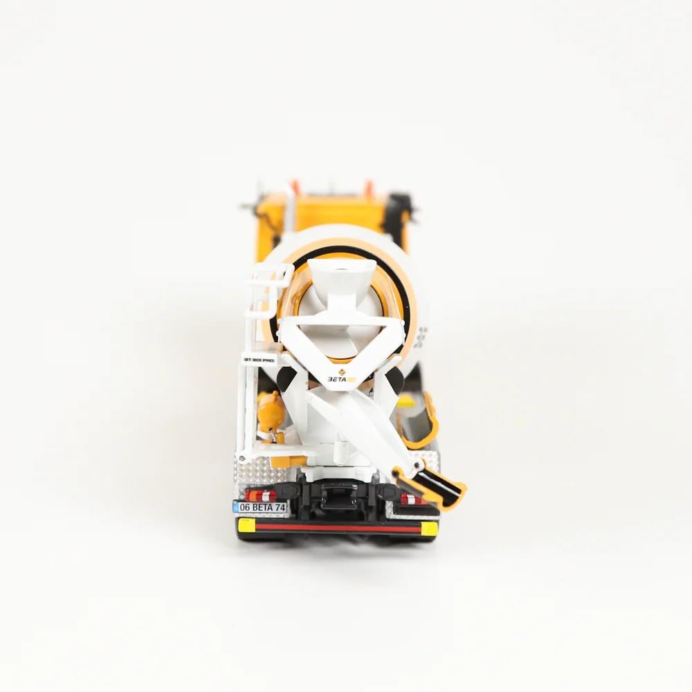 NZG LM107800 1/50 Scale, Mercedes-Benz AROCS 8x4 Concrete Mixer (BETAMIX), Metal Model Ready for Display