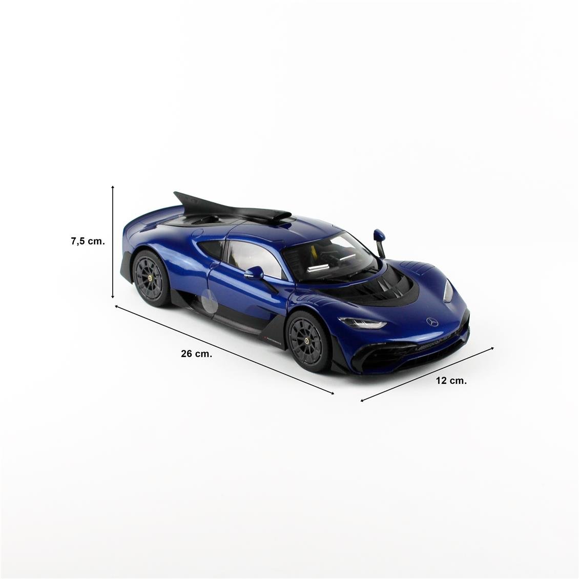 NZG PM1032/21 1/18 Scale, Mercedes-Benz AMG One (Street), Bright Blue, Metal Model Ready for Display