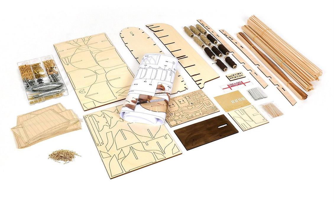 Occre 12004 1/75 HMS Terror Yelkenli Tekne Demonte Ahşap Maketi