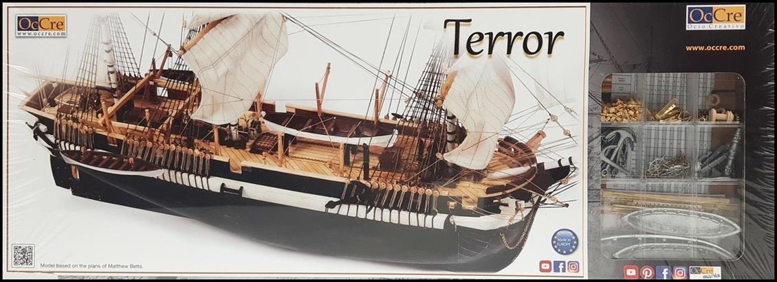 Occre 12004 1/75 HMS Terror Yelkenli Tekne Demonte Ahşap Maketi
