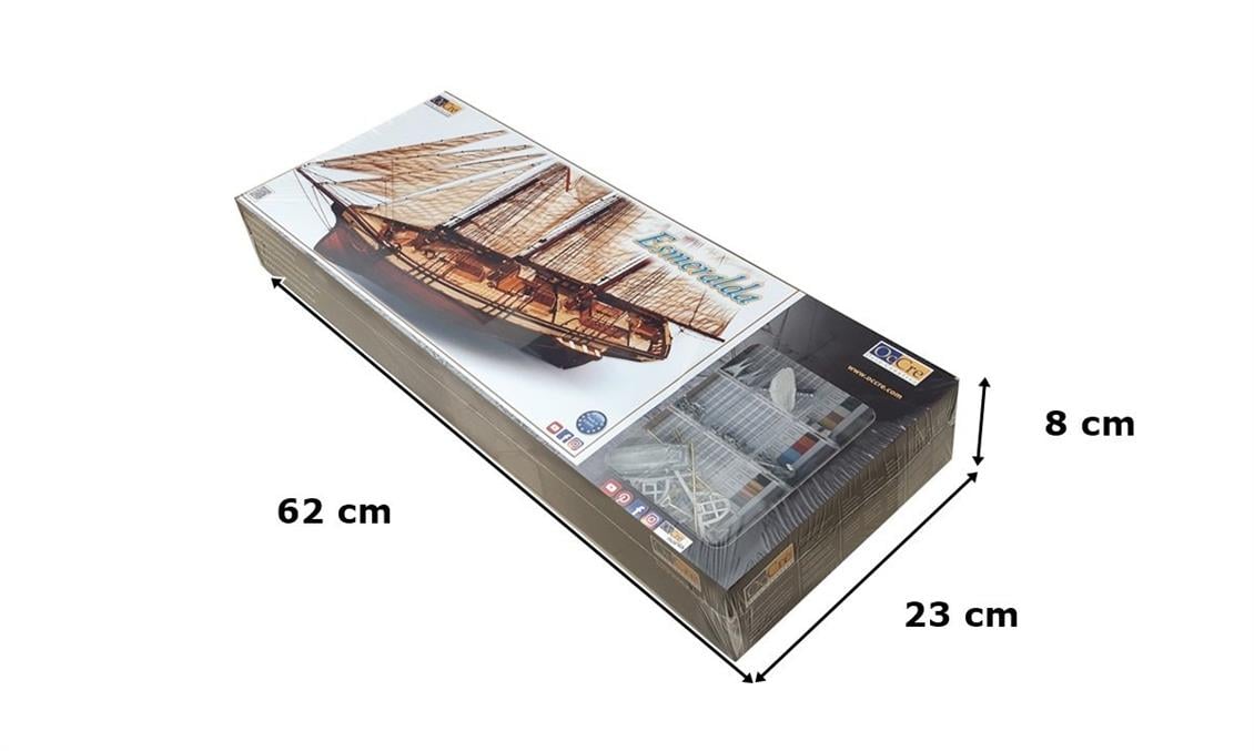 Occre 13002 1/58 Cala Esmeralda Yelkenli Tekne Demonte Ahşap Maketi
