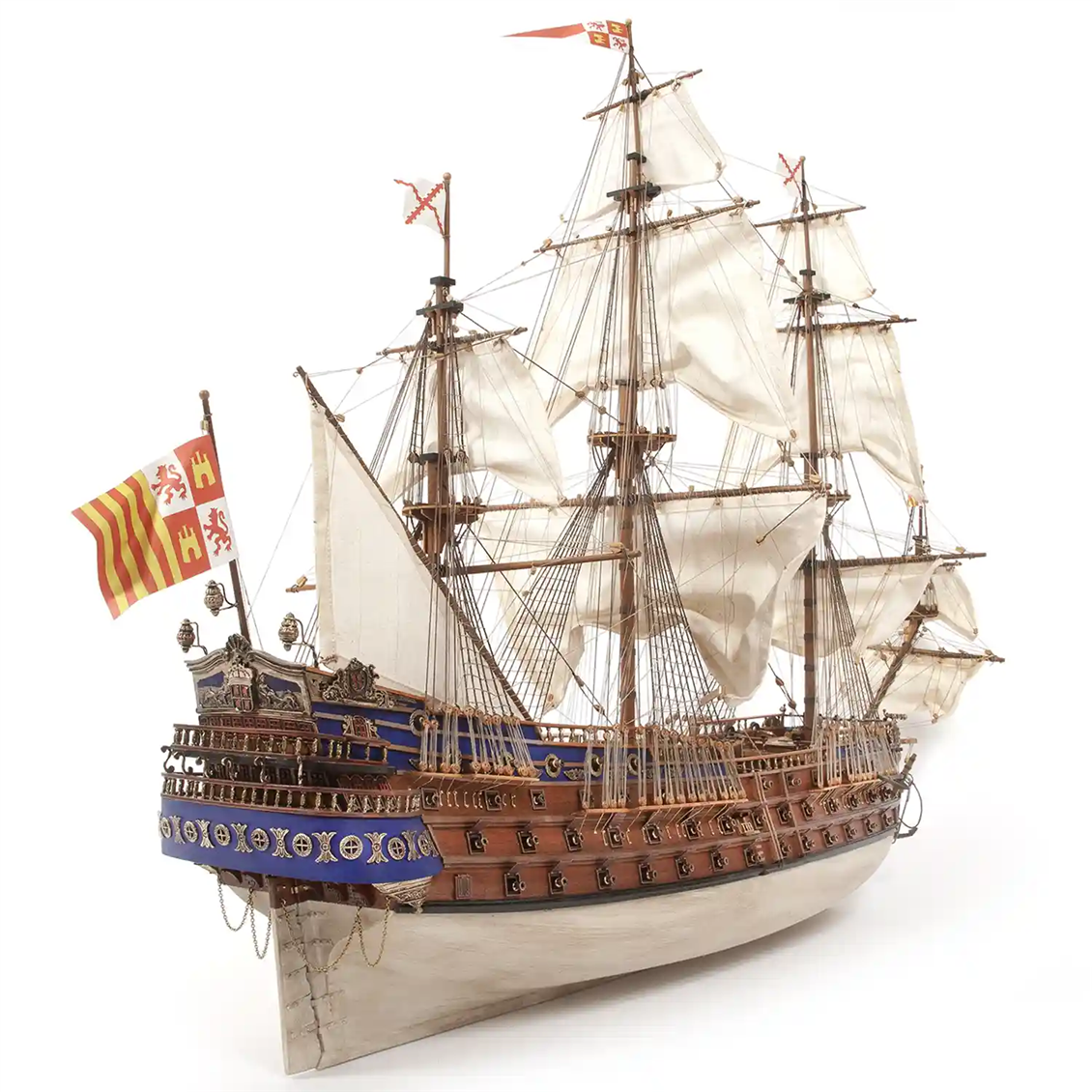 Occre 15002 1/86 Scale, San Felipe, 83 cm. Sailing Spanish Battleship, Wooden Model Kit