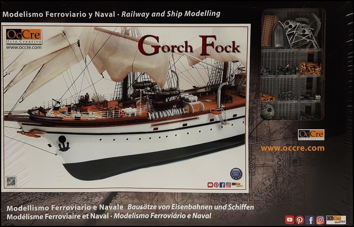 Occre 15003 1/95 Gorch Fock Yelkenli Okul Teknesi Demonte Ahşap Maketi