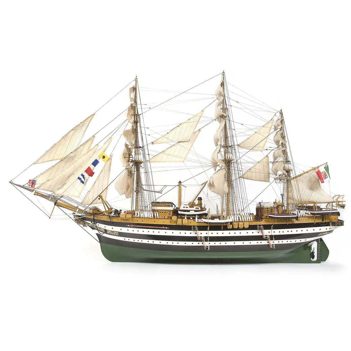 Occre 15006 1/100 Scale, Amerigo Vespucci, 98 cm. Sailing Italian Military Training Ship, Wooden Model Kit