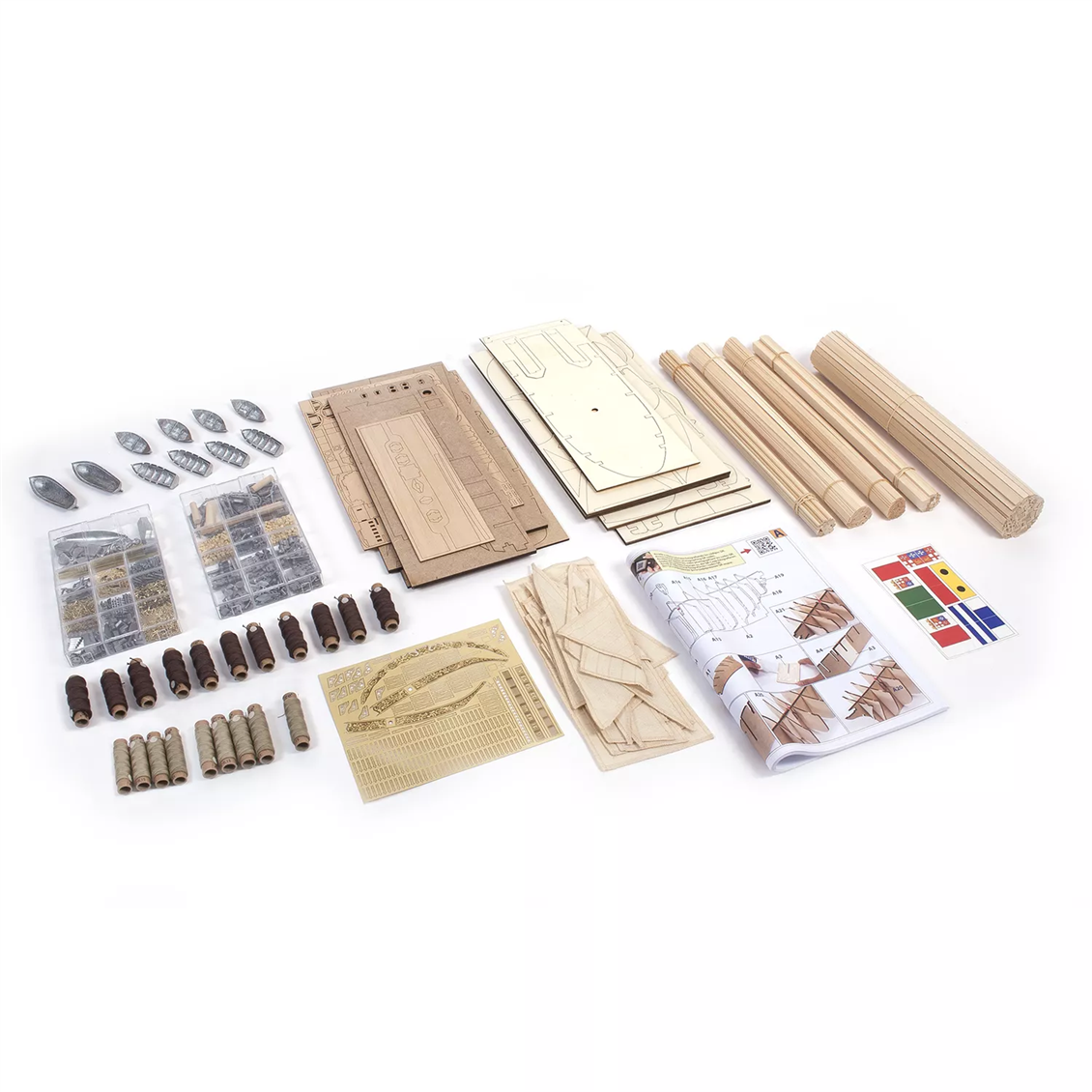 Occre 15006 1/100 Scale, Amerigo Vespucci, 98 cm. Sailing Italian Military Training Ship, Wooden Model Kit