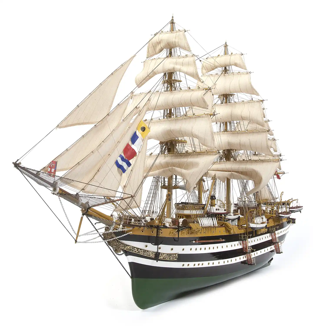 Occre 15006 1/100 Scale, Amerigo Vespucci, 98 cm. Sailing Italian Military Training Ship, Wooden Model Kit