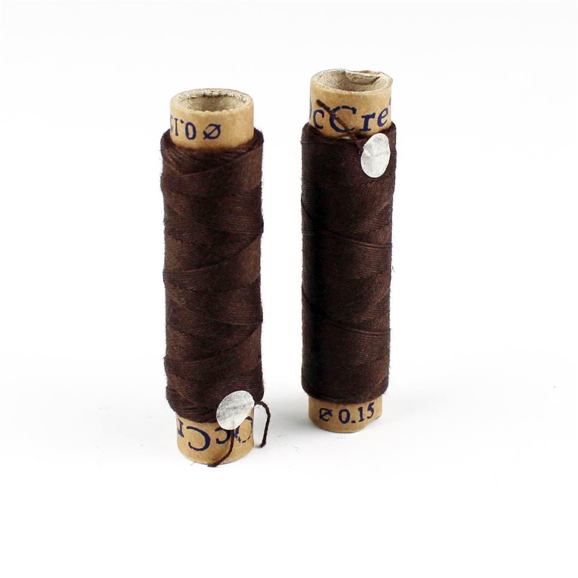 Occre 17031 0,15 mm. Kahve Renkli Pamuk İplik, 2 Makara