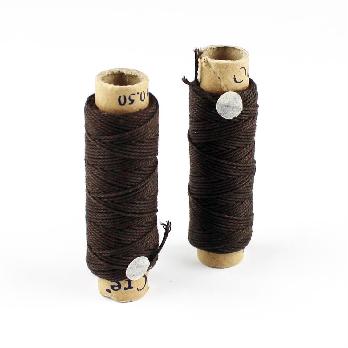 Occre 17033 0.5 mm. Brown Cotton Thread, 2 Spools
