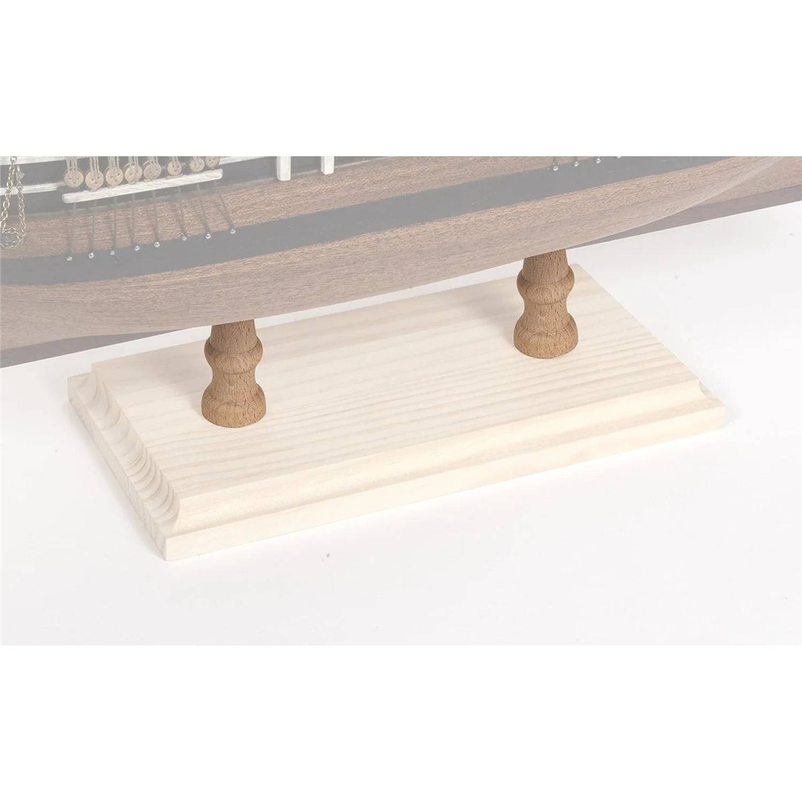 Occre 19130 Tekne Sergileme Altlığı için H:45 mm., Ø22 mm. Ahşap Destekler, 2 Adet