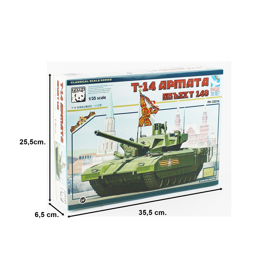 Panda 35016 1/35 Scale, T-14 Armata (Object 148), Battle Tank Plastic Model Kit