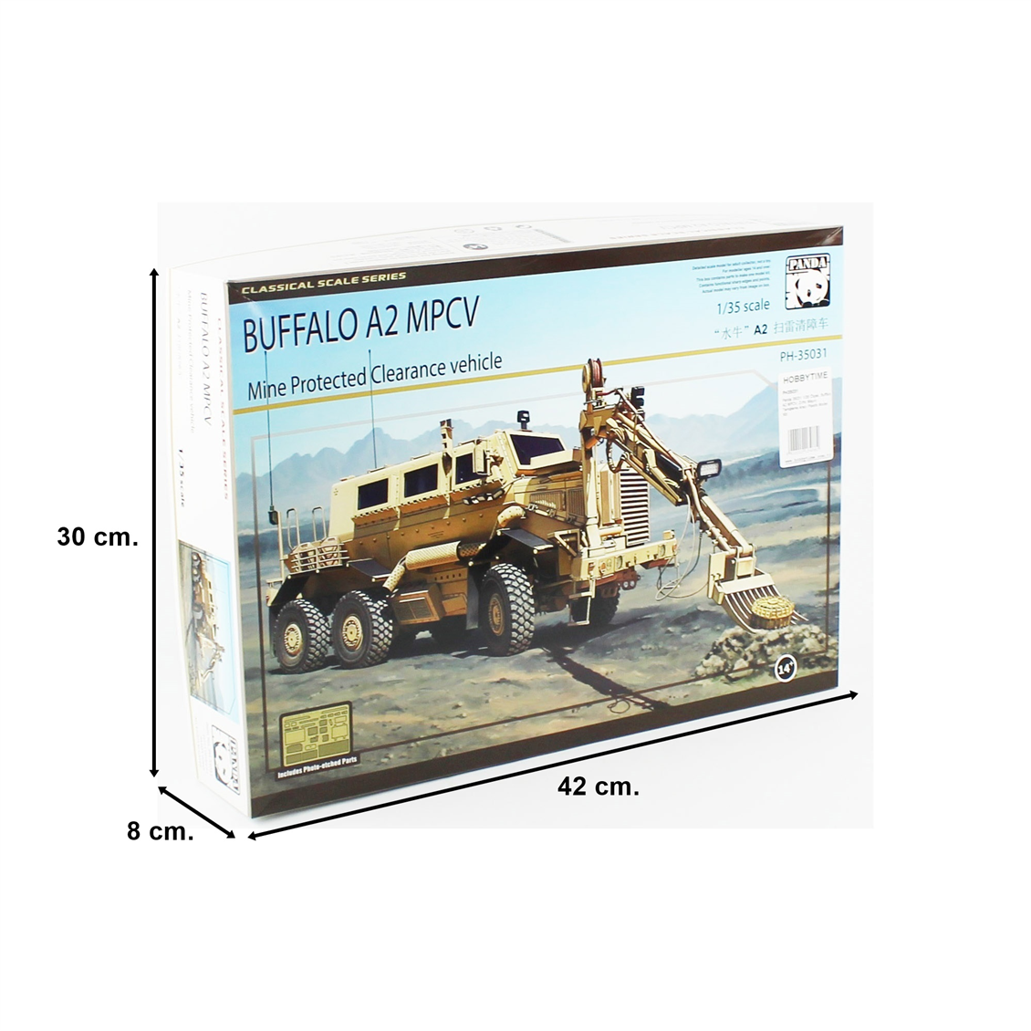 Panda 35031 1/35 Ölçek, Buffalo A2 MPCV, Zırhlı Mayın Temizleme Aracı Plastik Model Kiti