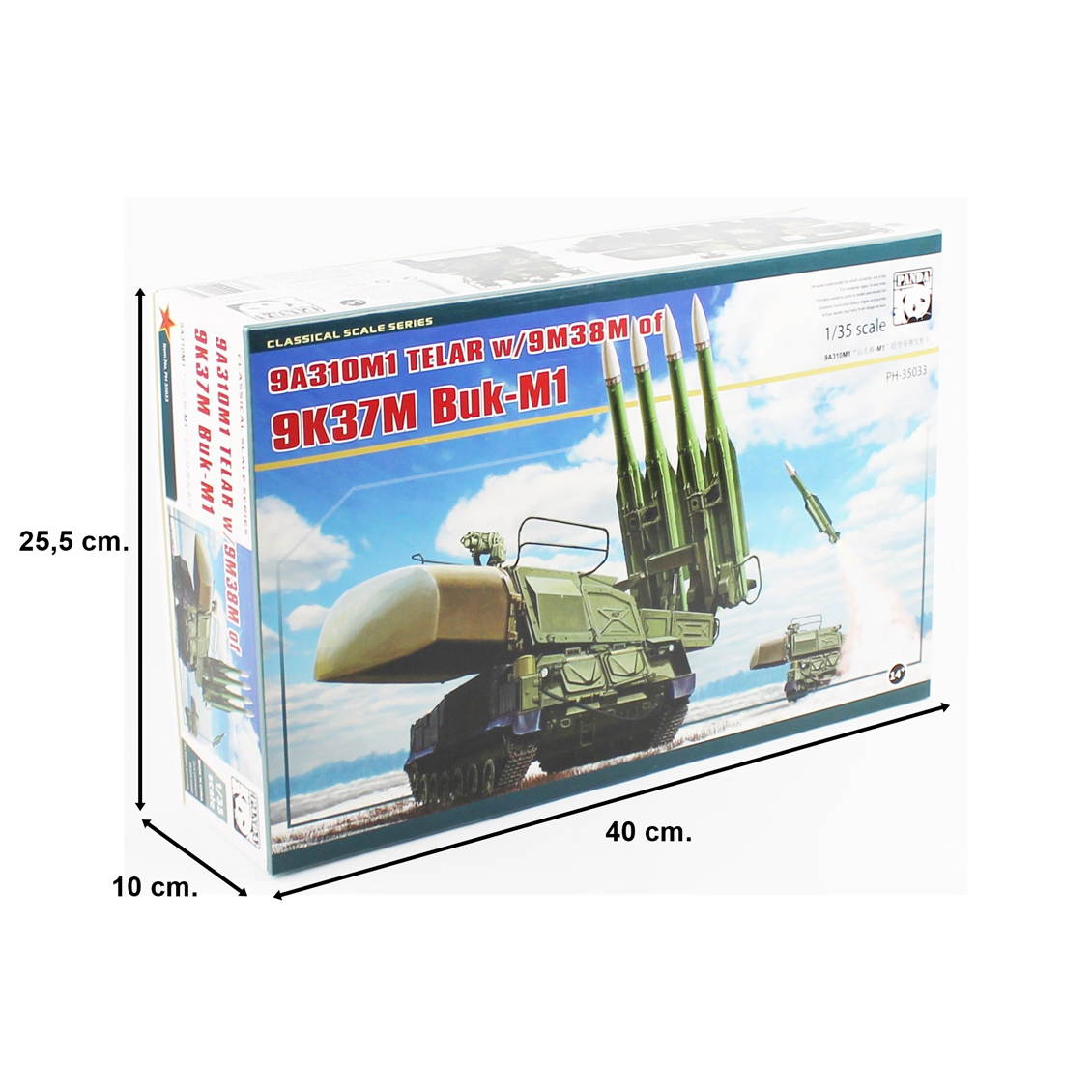 Panda 35033 1/35 Scale, 9A310M1 Telar w/9M38M of 9K37M BUK-M1, Mobile Anti-Aircraft and Missile Defense System Plastic Model Kit