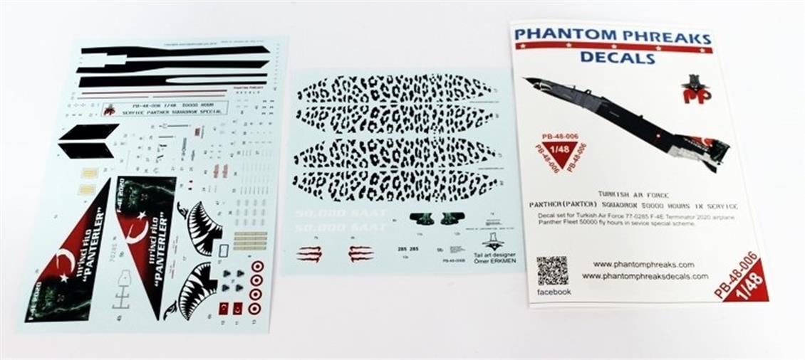 PB48006 1/48 TUAF F-4E 111.PANTER FİLO 50000.SAAT