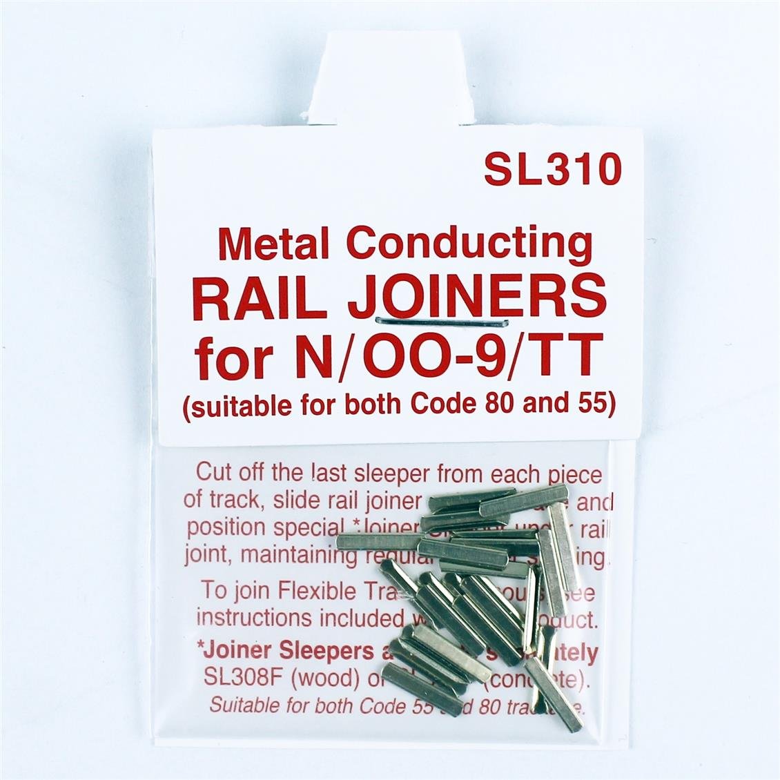 Peco SL-310 Code 80 1/160 Ölçek, Nikel Gümüş Ray Birleştirme Aparatı, 24 Adet