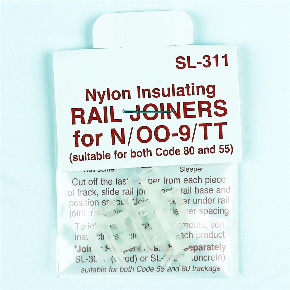 Peco SL-311 Code 80 1/160 Ölçek, Yalıtkan Ray Birleştirme Aparatı, 24 det