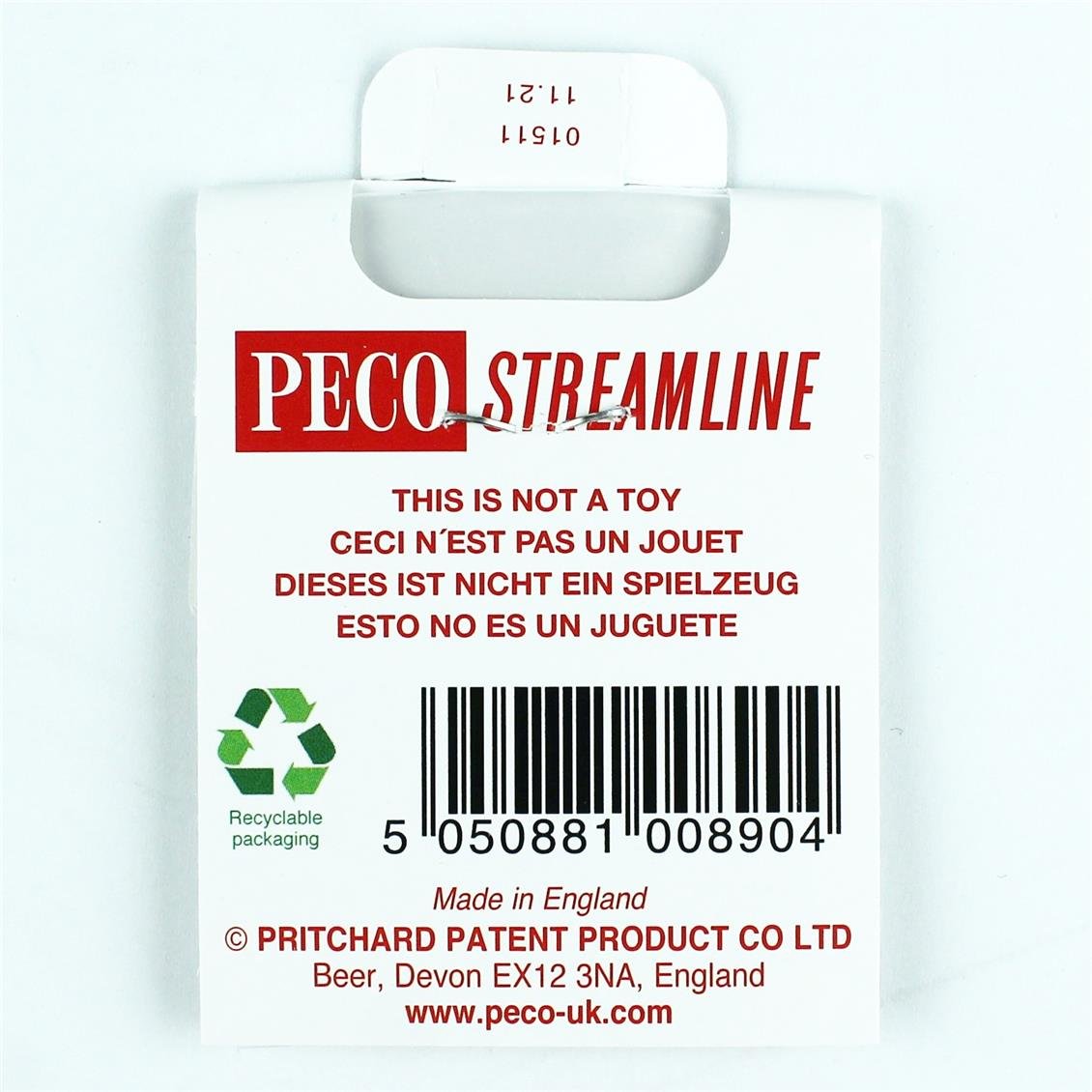 Peco SL-311 Code 80 1/160 Ölçek, Yalıtkan Ray Birleştirme Aparatı, 24 det