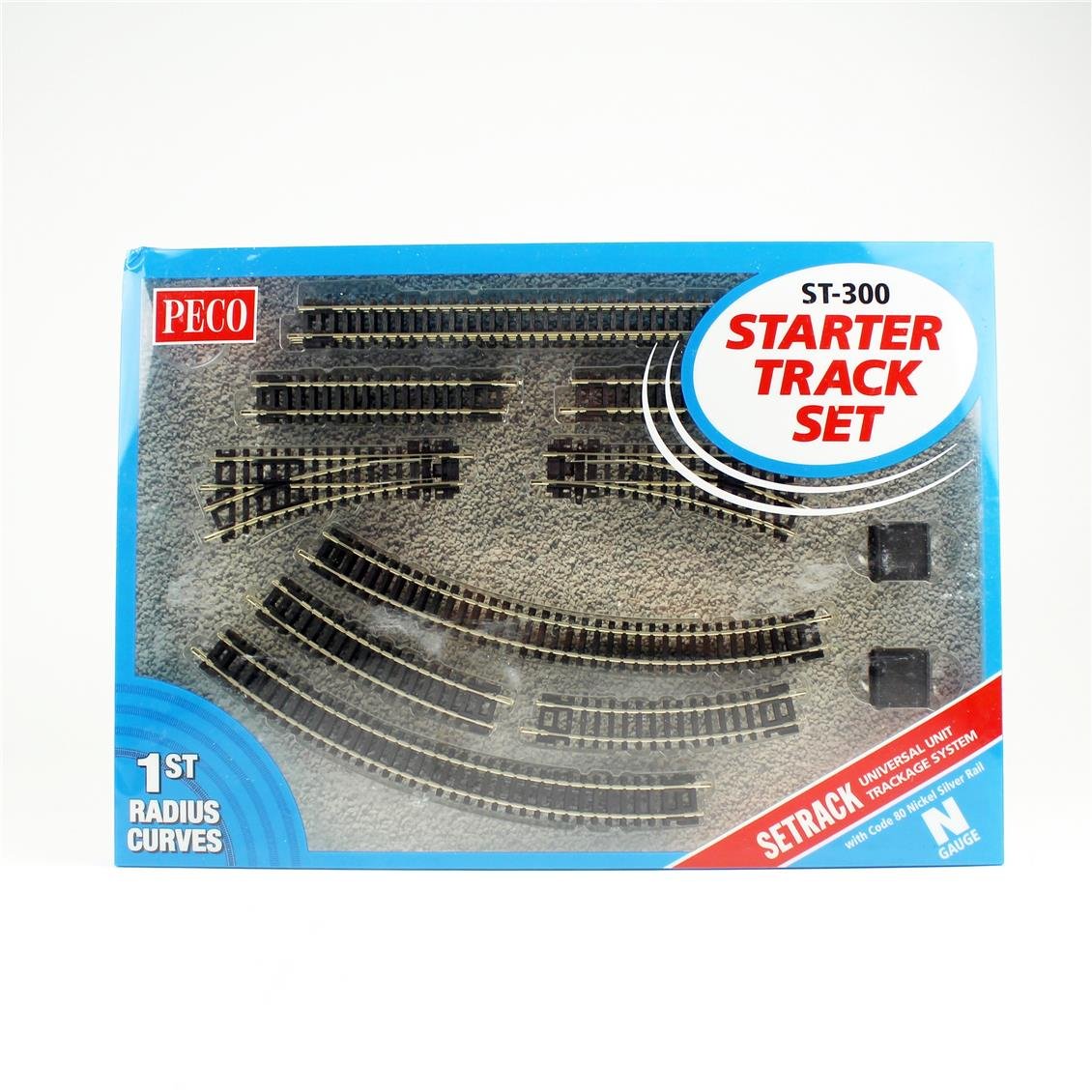 Peco ST-300 Code 80 1/160 Ölçek, 27 Parça, 610 x 914 mm. Model Tren Ray Seti