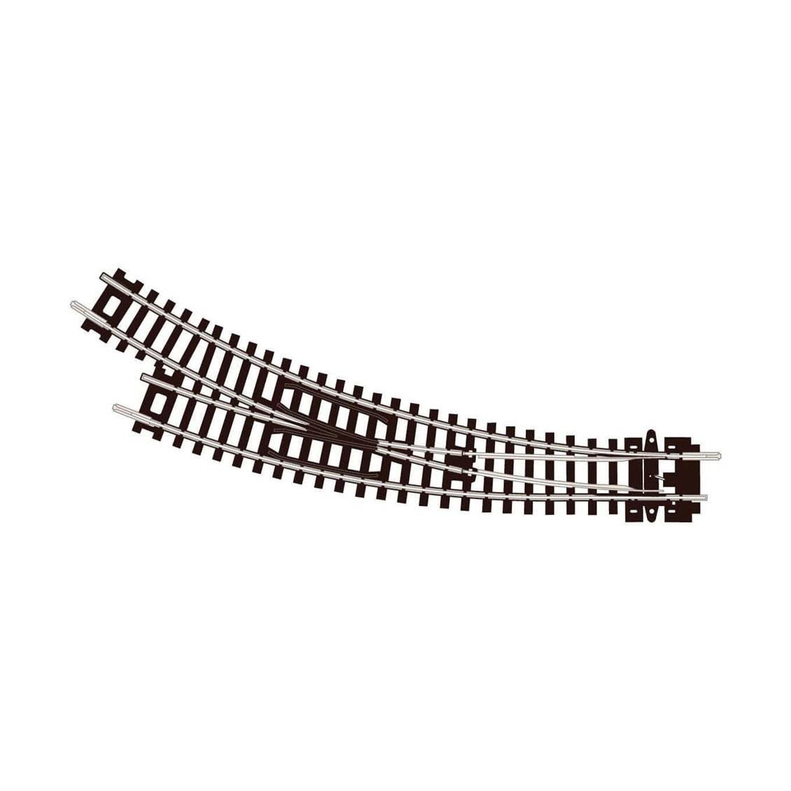 Peco ST-44 Code 80 1/160 Ölçek, 156 mm. Çap, Sağa Dönüşlü Makas, Model Tren Rayı