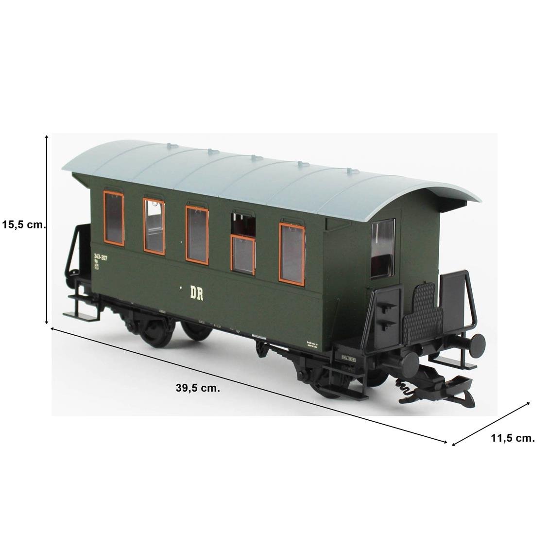 Piko 37926 1/22,5 Ölçek, 2.Sınıf, DR 3.Dönem,  Model Tren Personel Vagonu