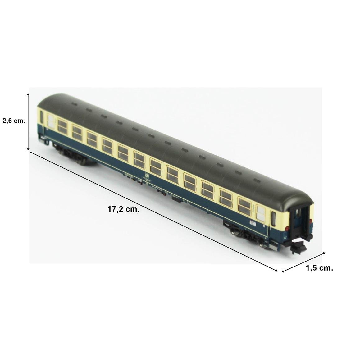 Piko 40663 1/160 Ölçek, IC 2.Sınıf, DB 4.Dönem, Model Tren Personel Vagonu