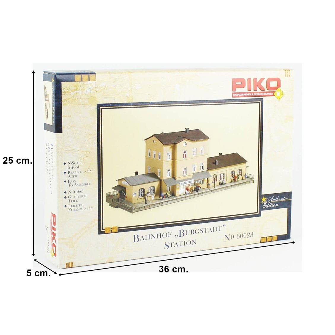 Piko 60023 1/160 Ölçek, Burgstadt İstasyonu, Plastik Model Kiti