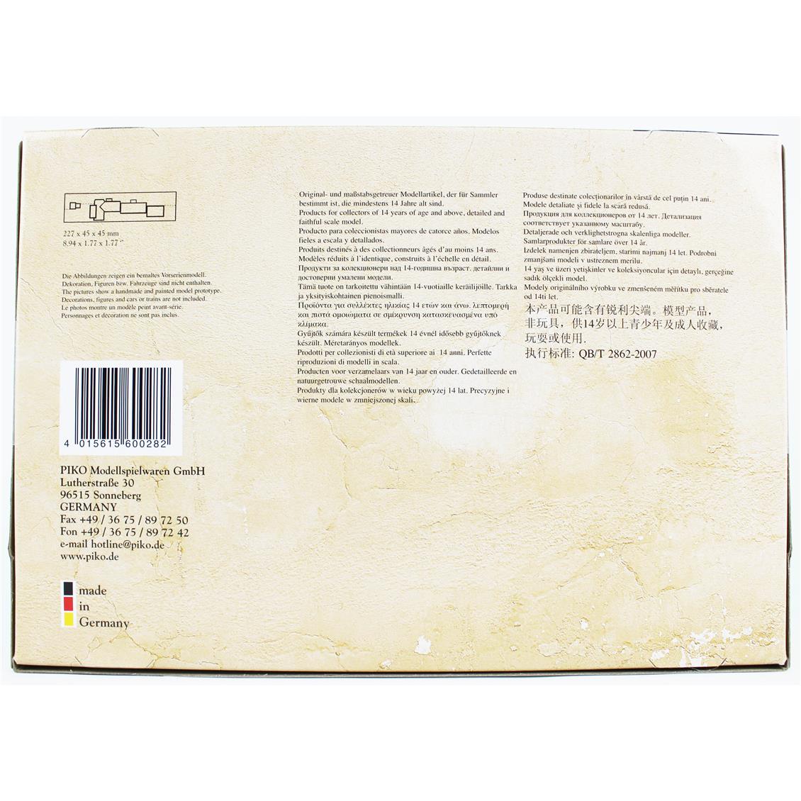 Piko 60028 1/160 Ölçek, Geçici Tren İstasyonu, Plastik Model Kiti