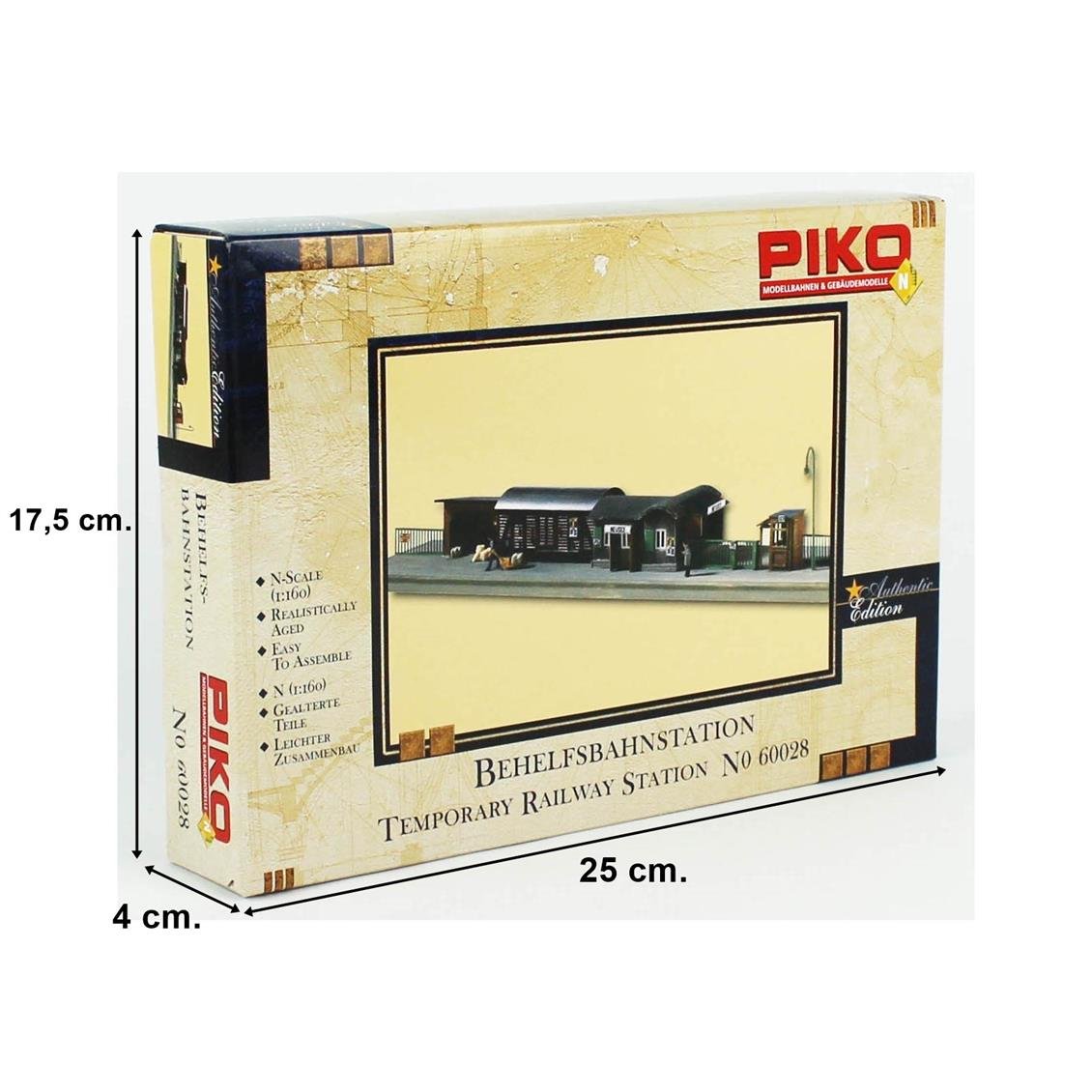 Piko 60028 1/160 Ölçek, Geçici Tren İstasyonu, Plastik Model Kiti