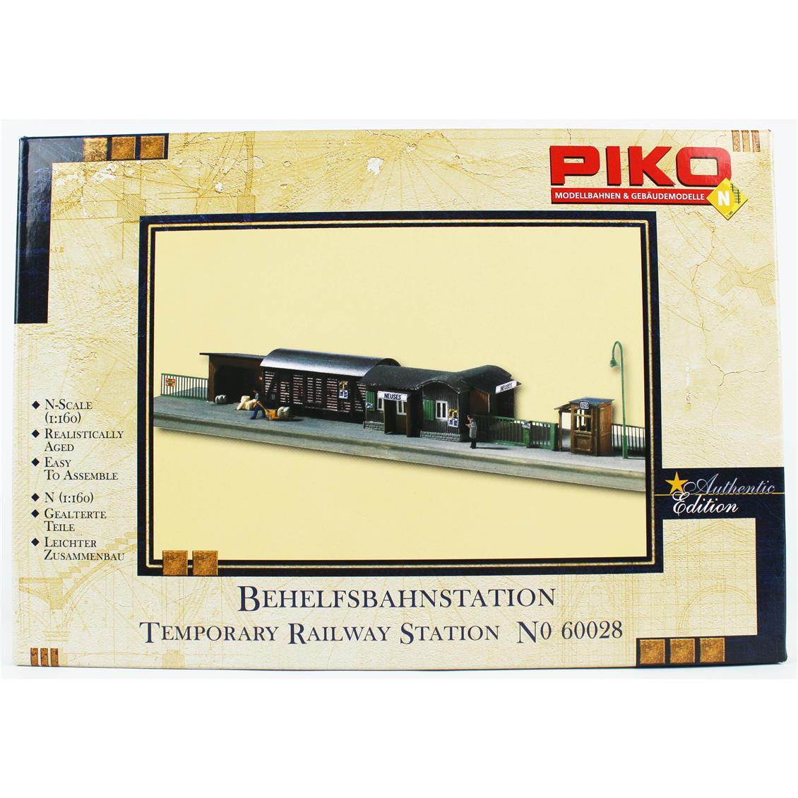 Piko 60028 1/160 Ölçek, Geçici Tren İstasyonu, Plastik Model Kiti