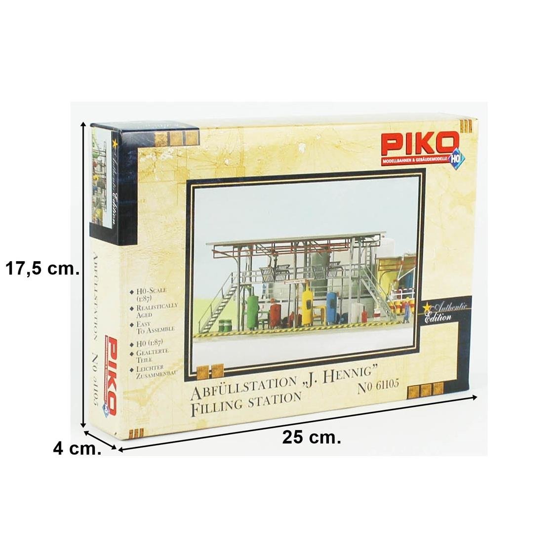 Piko 61105 1/87 Ölçek, Tanker Vagonlara Dolum İstasyonu, Plastik Model Kiti