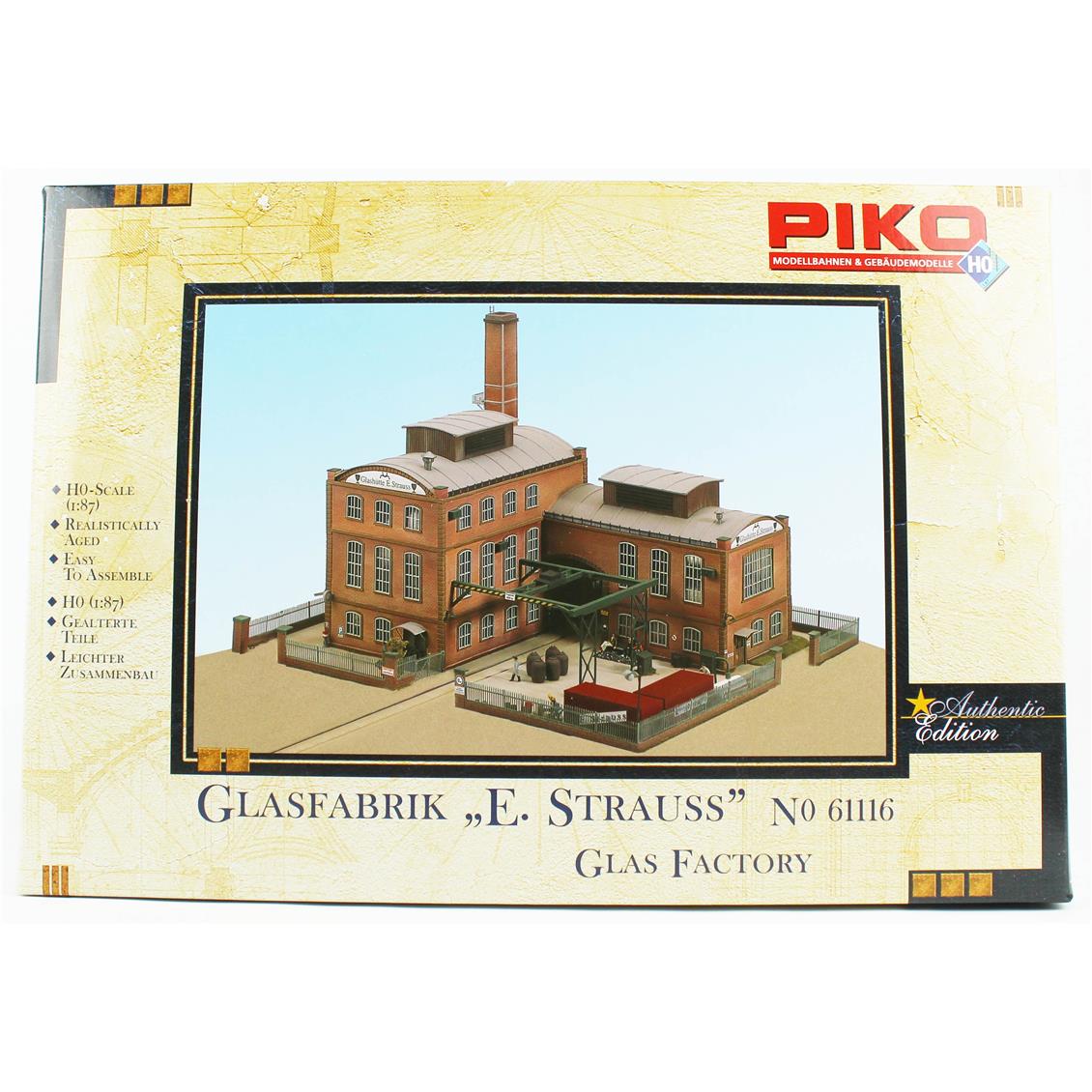 Piko 61116 1/87 Ölçek, E.Strauss Cam Fabrikası, Plastik Model Kiti