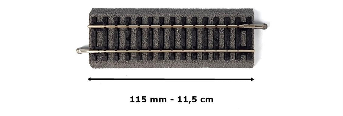 PIKO A-track w roadbed, G115 PU6