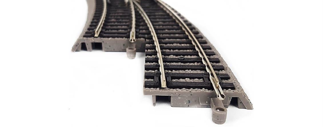 PIKO A-track w roadbed, Right Curved Switch BWL R3