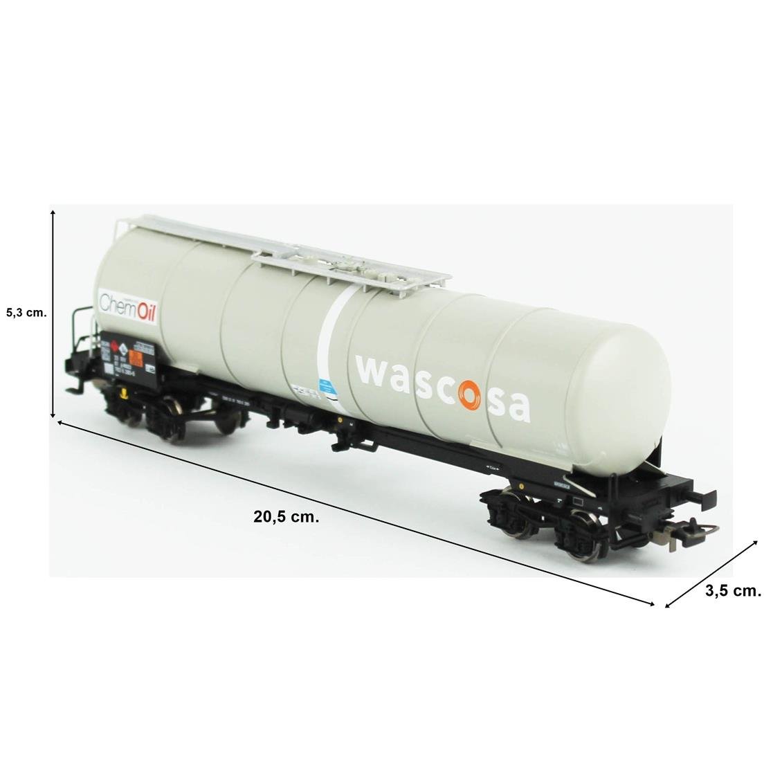 Piko (Expert) 24613 1/87 Ölçek, Wascosa Kimyasal Madde Tanklı, 6.Dönem, Model Tren Yük Vagonu