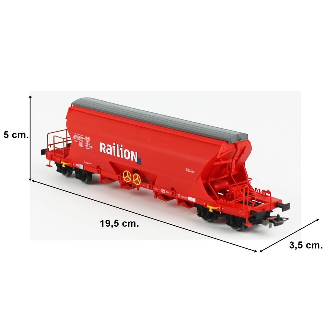 Piko (Expert) 54639 1/87 Ölçek, Tanoos, Kendini Boşaltan, Orta Boy, Railion NS 6.Dönem, Model Tren Yük Vagonu