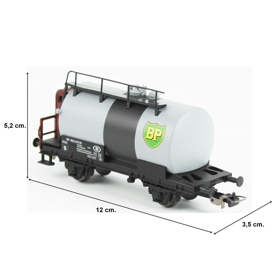 Piko (Expert) 54688 1/87 Ölçek, Frenleme Kabinli, Yakıt Tanklı, SNCB 3.Dönem, Model Tren Yük Vagonu