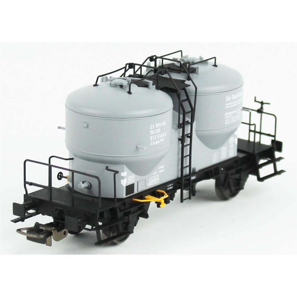 Piko (Expert) 54695 1/87 Ölçek, Ucs-v9120, Çimento Silolu Siyah Şaseli, DR 4.Dönem, Model Tren Yük Vagonu