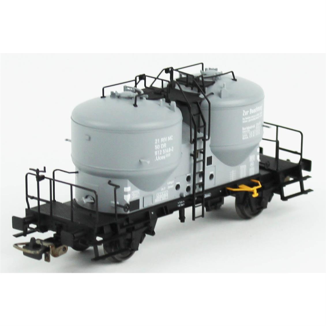 Piko (Expert) 54695 1/87 Ölçek, Ucs-v9120, Çimento Silolu Siyah Şaseli, DR 4.Dönem, Model Tren Yük Vagonu