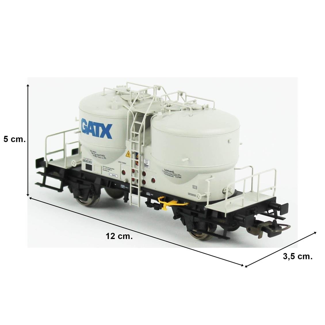 Piko (Expert) 54698 1/87 Ölçek, GATX Çimento Silolo, .5.Dönem, Model Tren Yük Vagonu