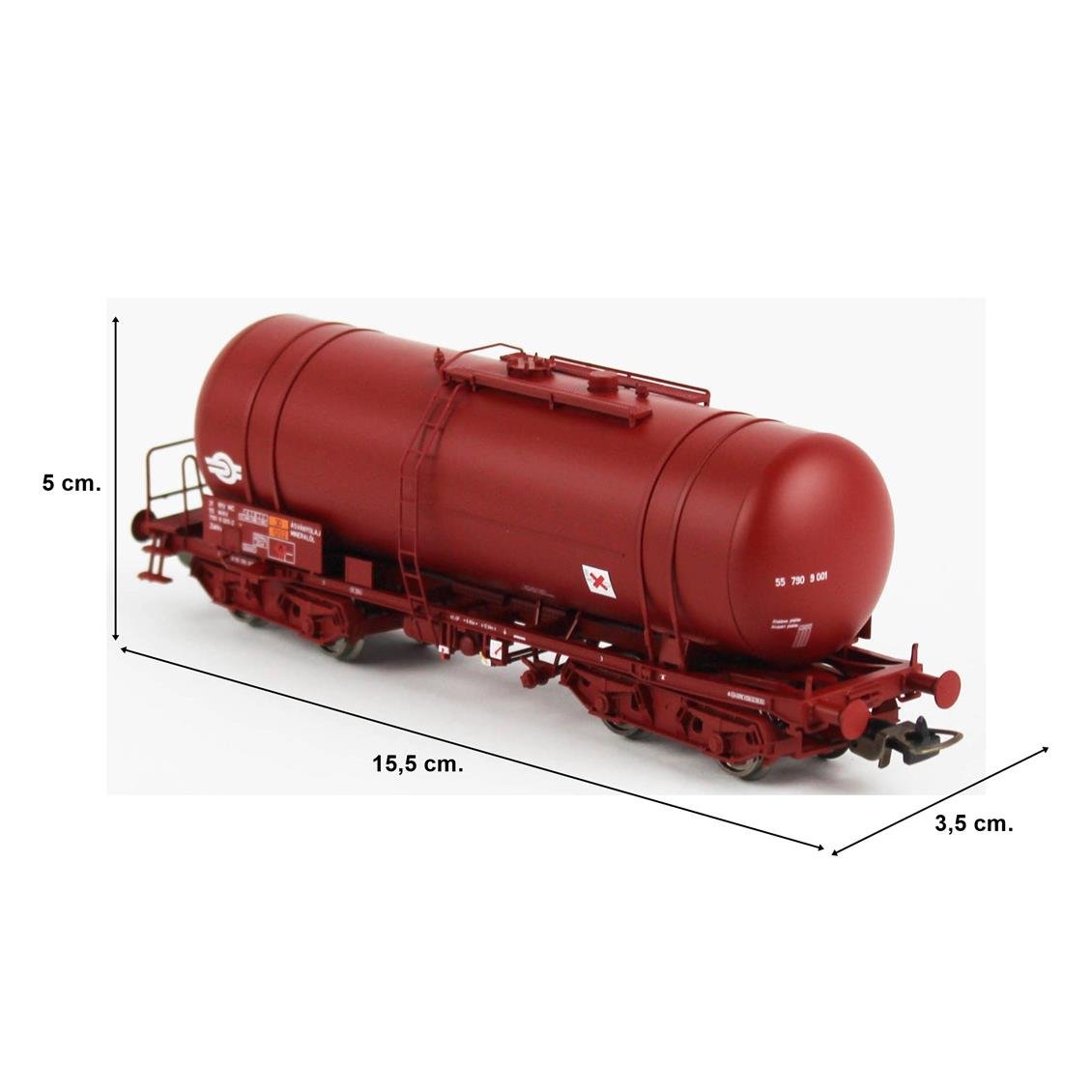 Piko (Expert) 58458 1/87 Ölçek, 406 Ra MAV Tanklı, Poland, Model Tren Yük Vagonu