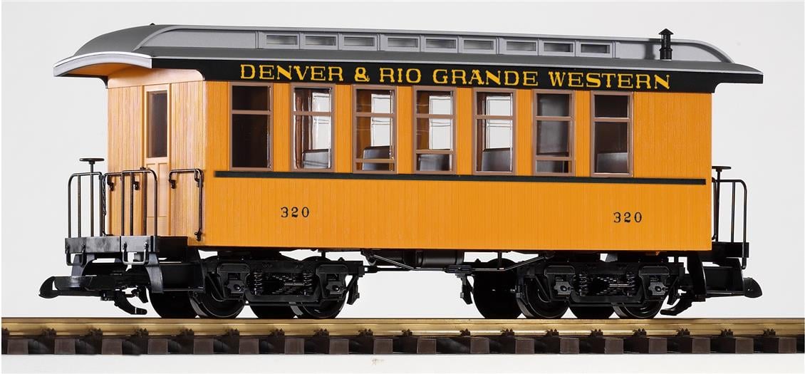 Piko G-D&Rgw Wood Coach 319, Yellow (New #)