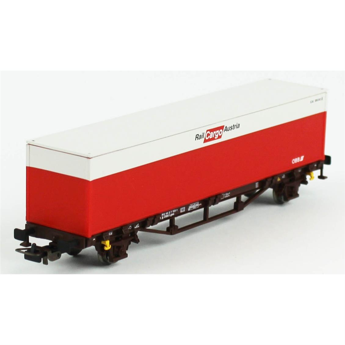 Piko (Hobby) 57762 1/87 Ölçek, 40 lık Konteyner Taşıyan, ÖBB 6.Dönem, Model Tren Yük Vagonu