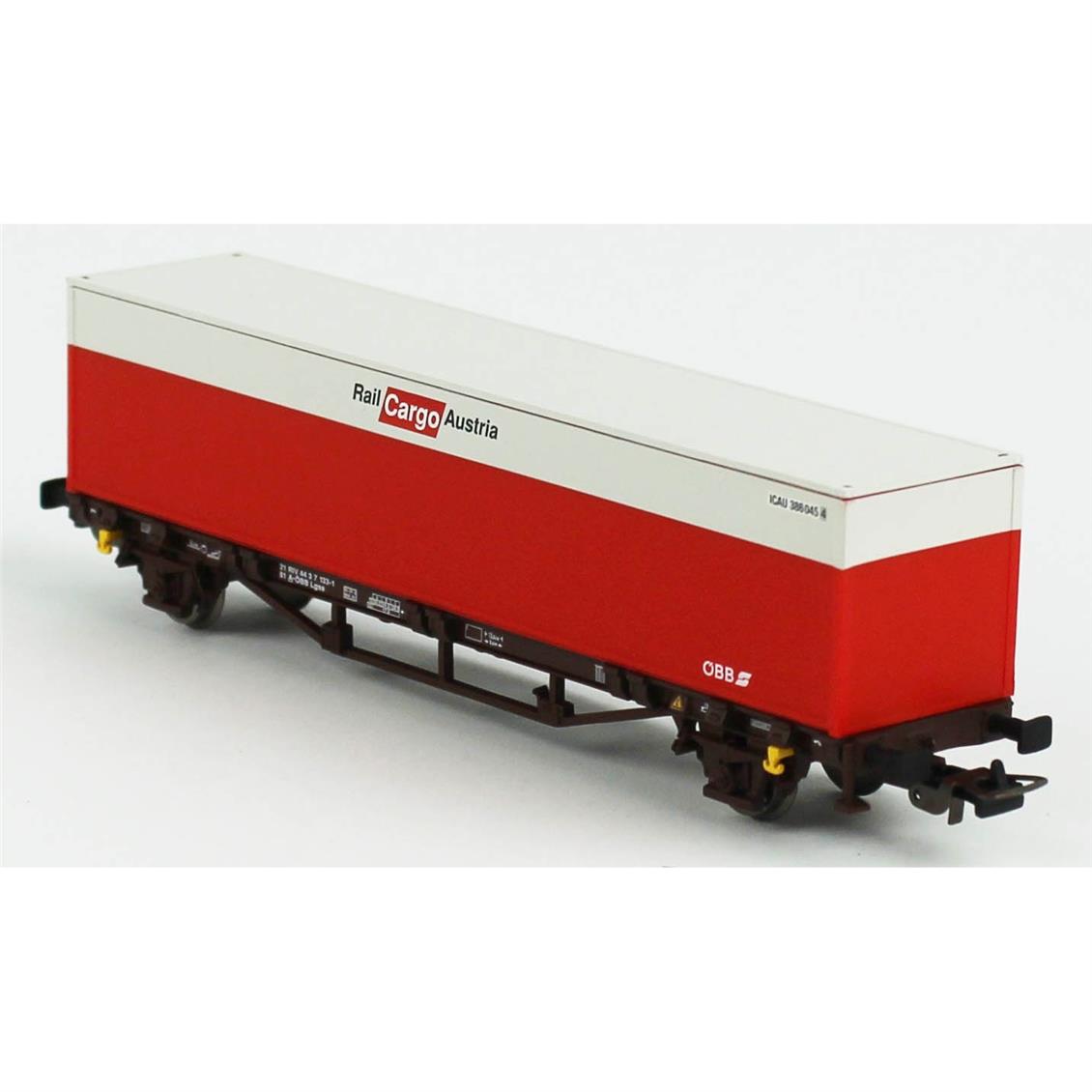 Piko (Hobby) 57762 1/87 Ölçek, 40 lık Konteyner Taşıyan, ÖBB 6.Dönem, Model Tren Yük Vagonu
