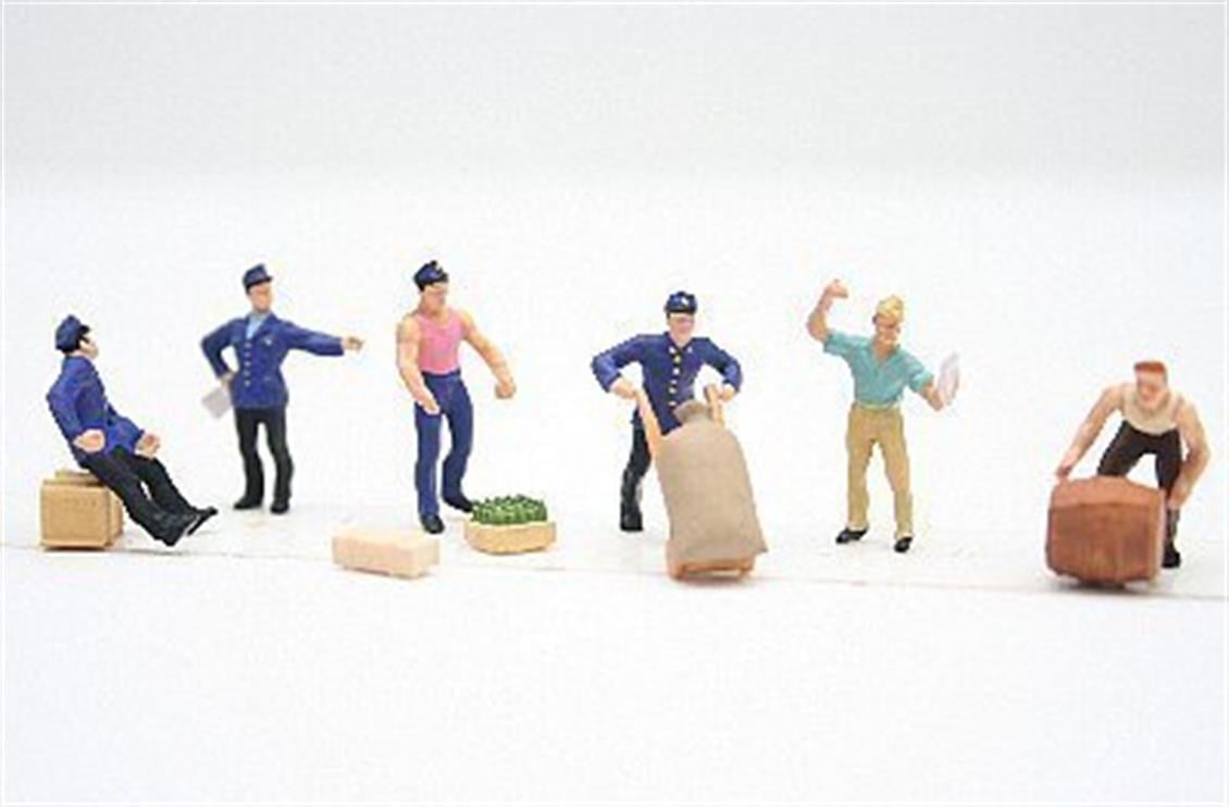 Preiser 10016 1/87 Ölçek kargo yükleme personelleri Figürleri