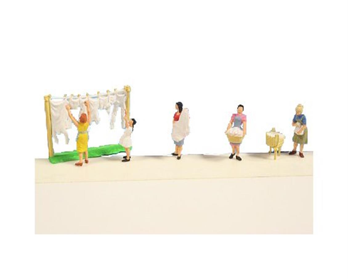 Preiser 10050 1/87 Ölçek çamaşır asan kadınlar Figürleri